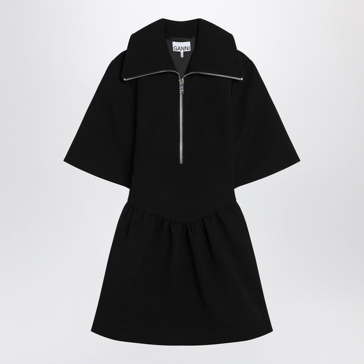 Apparel &amp; Accessories 34  FR GANNI - Black mini dress in crêpe Brand