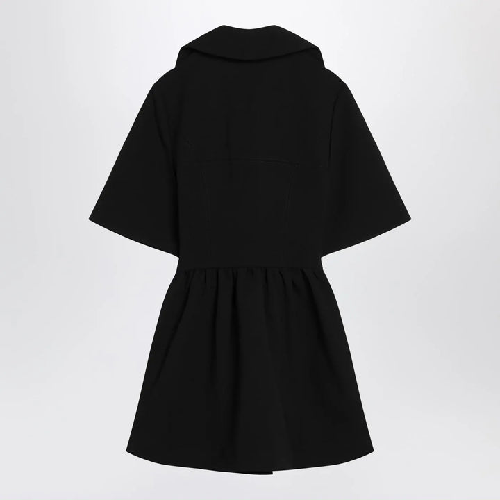 GANNI - Black mini dress in crêpe Brand Apparel &amp; Accessories 34  FR