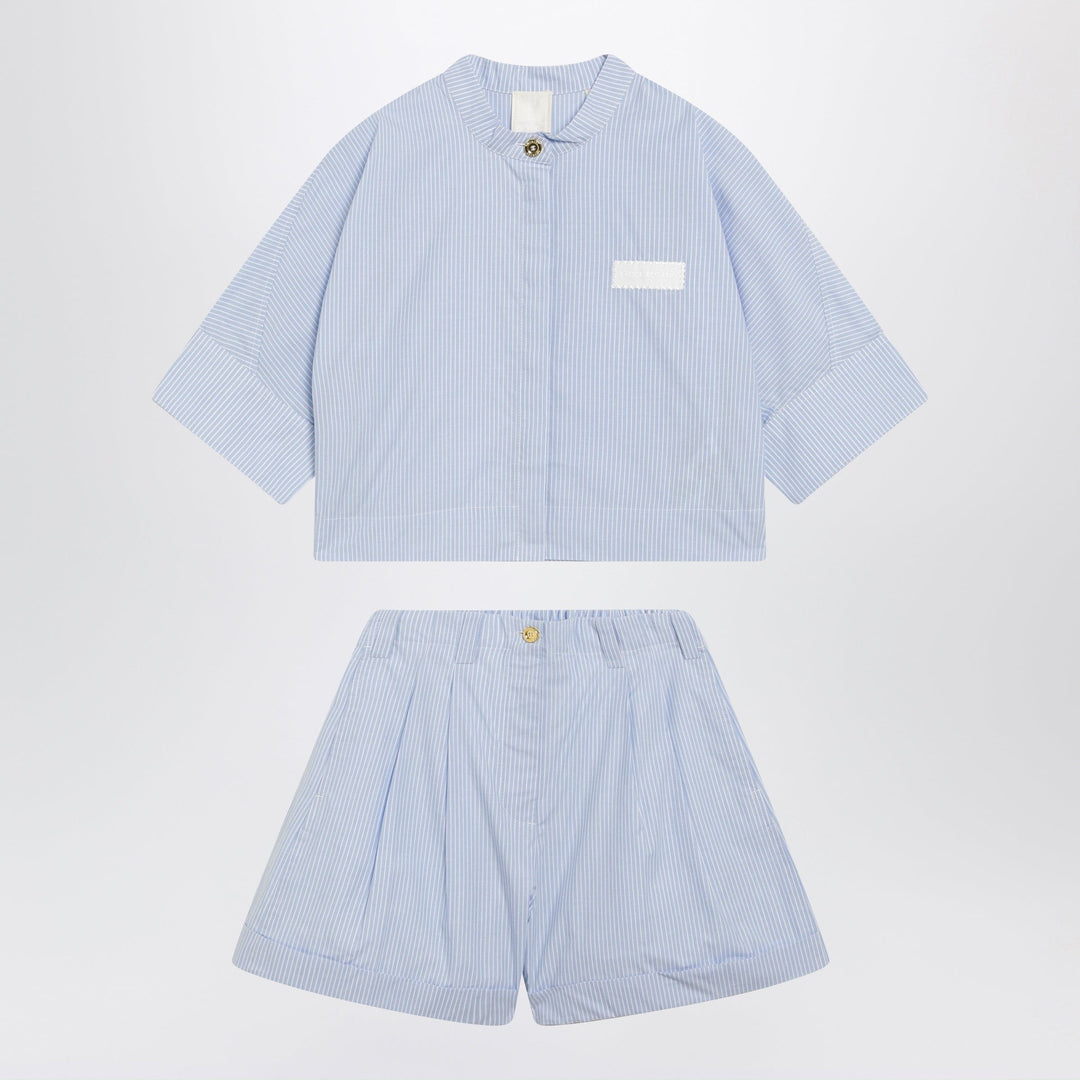 Apparel &amp; Accessories Givenchy - Light blue cotton two-piece set Brand