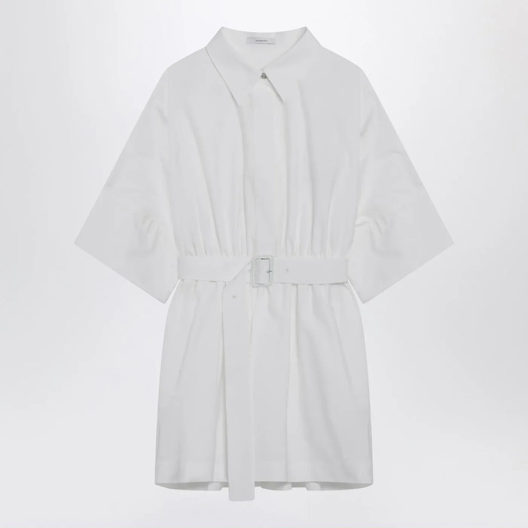 Givenchy - Mini chemisier dress in white poplin Brand Apparel &amp; Accessories 36  FR