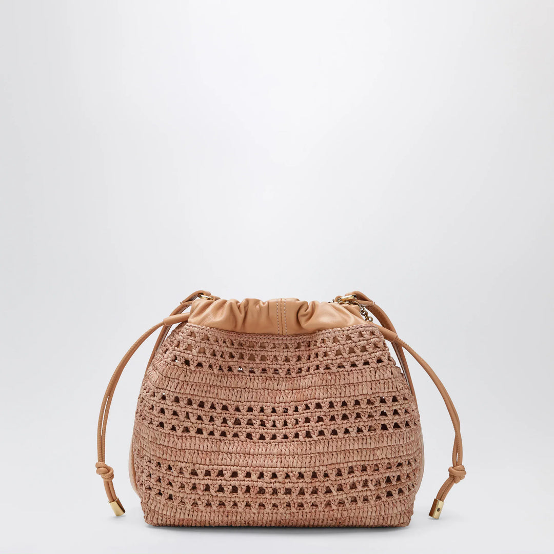 Chloé - Mini Summer Banana drawstring raffia bag in beige Brand Apparel &amp; Accessories > Jewelry TU