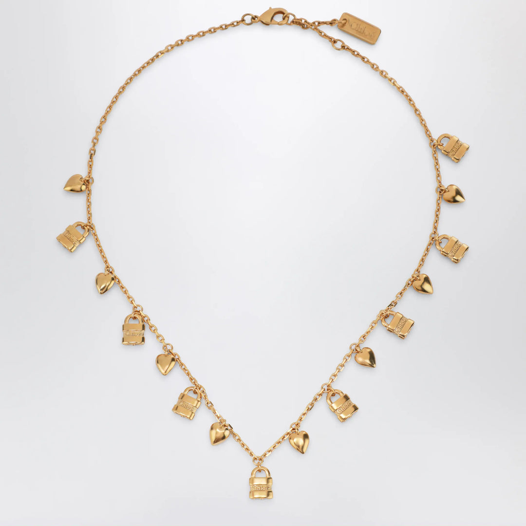 Chloé - Paddington necklace with gold-tone brass charms Brand Apparel &amp; Accessories > Jewelry U
