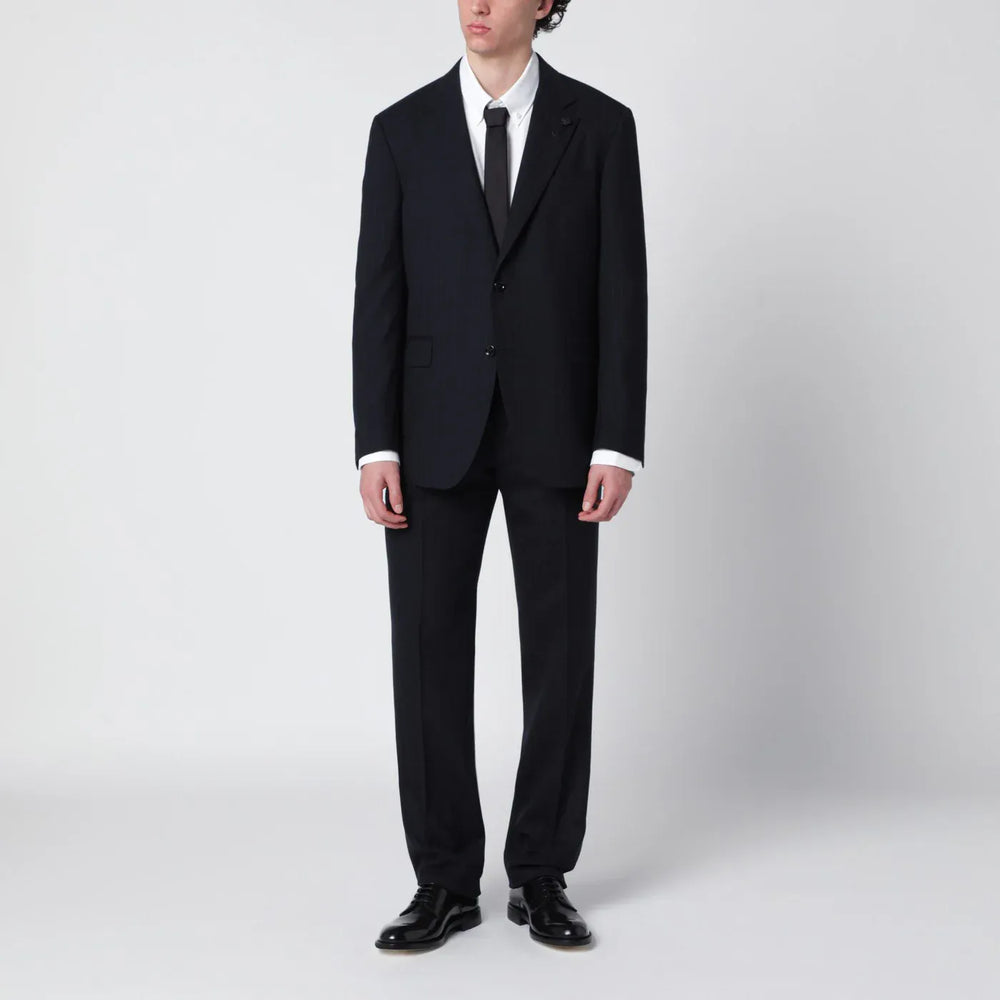 Lardini - Blue pinstripe wool single-breasted suit Brand Apparel & Accessories 50 IT
