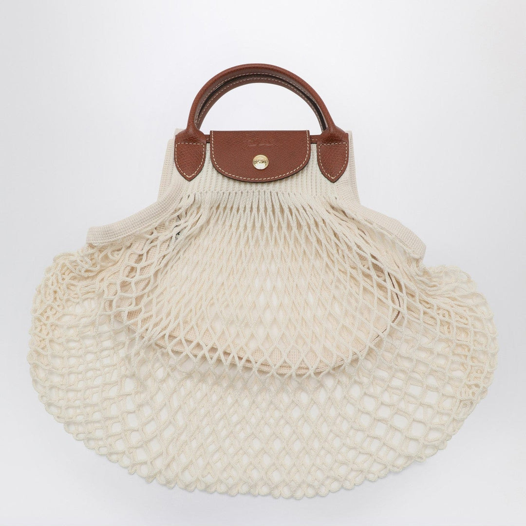 Apparel &amp; Accessories TU Longchamp - Ecru La Pliage Filet small Brand