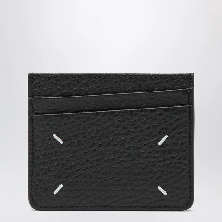 Maison Margiela - Black Four Stitches calfskin card holder Brand Apparel &amp; Accessories TU