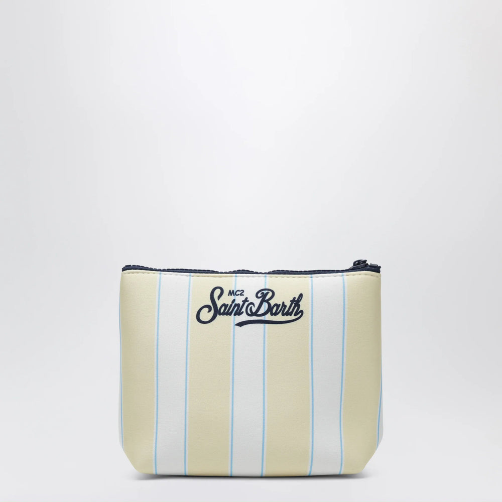 MC2 Saint Barth - Aline striped scuba fabric clutch Brand Apparel & Accessories TU