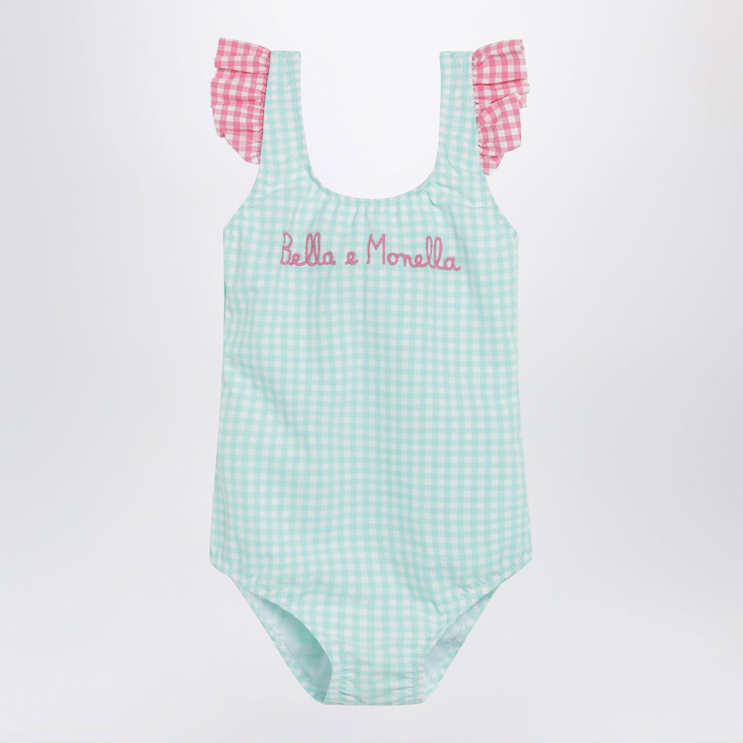 Apparel & Accessories 8 MC2 Saint Barth - Bella e Monella swimsuit with Vichy pattern Brand