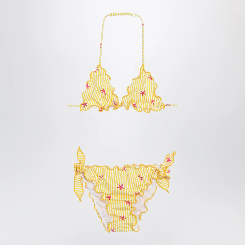 MC2 Saint Barth - Yellow/white striped bikini with starfish Brand Apparel & Accessories 10