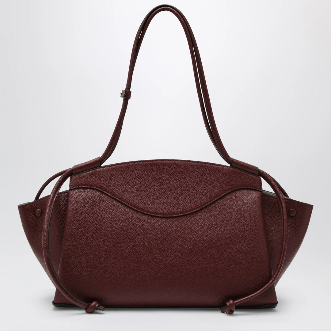 NOESI - Molly plum-colored bag in grained leather Brand Apparel &amp; Accessories TU