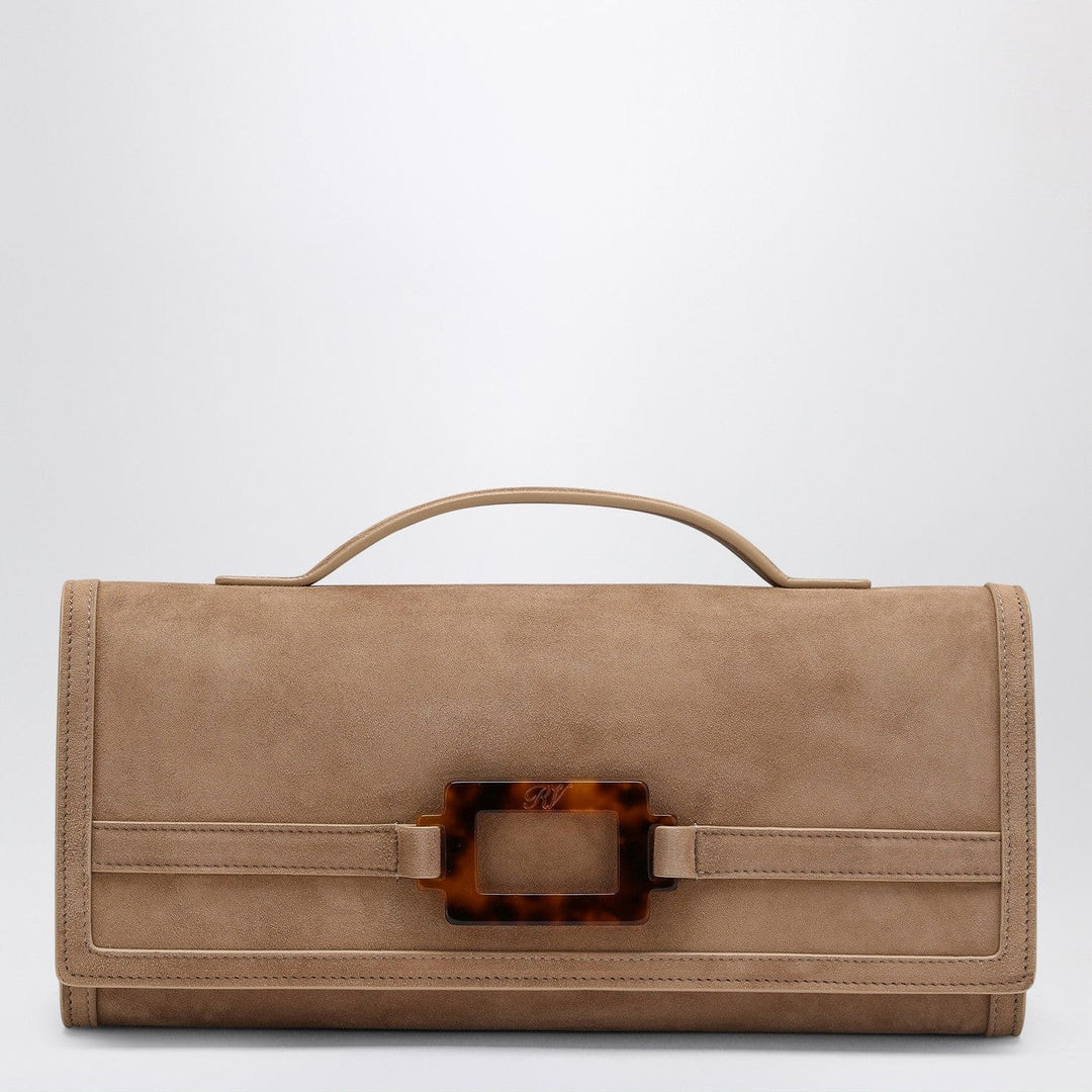 Apparel & Accessories TU ROGER VIVIER - Belle Vivier Clutch in suede Brand