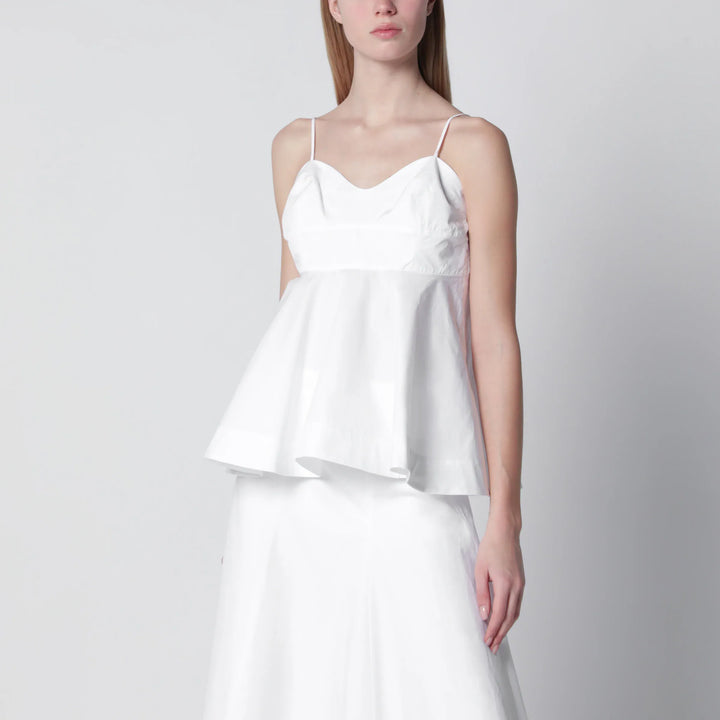 Róhe - Optical white peplum bustier Brand Apparel &amp; Accessories 38  FR