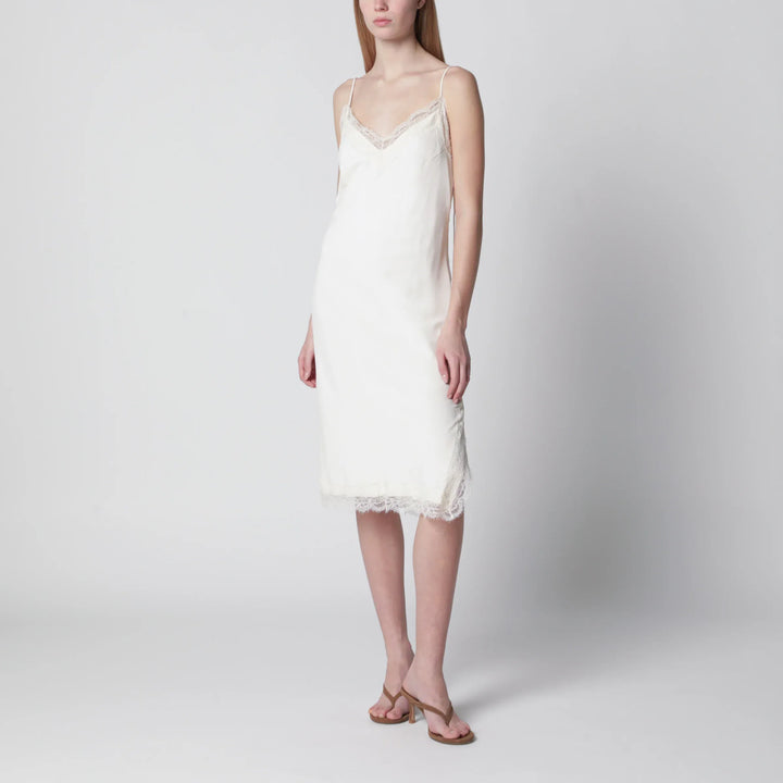 Róhe - White silk and lace slip dress Brand Apparel &amp; Accessories