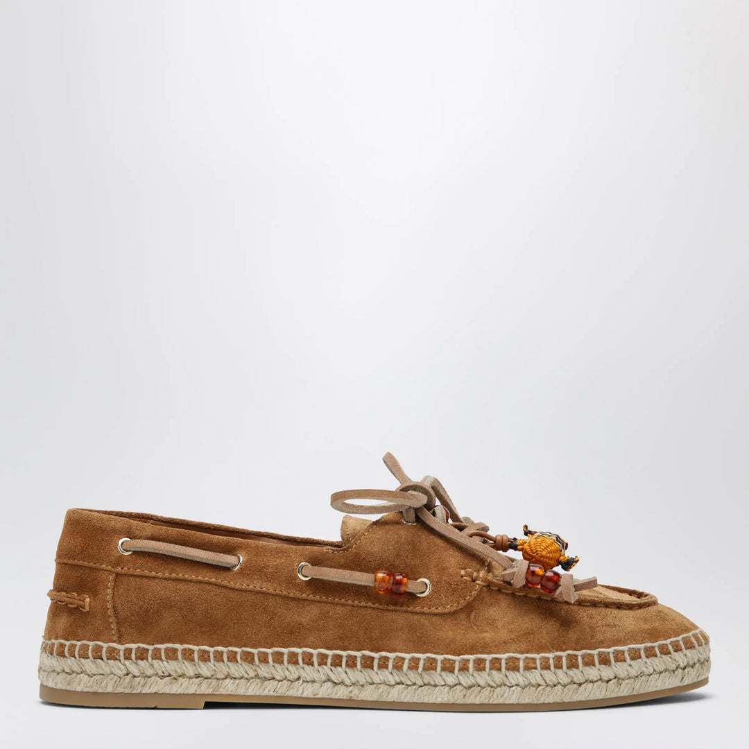 Aquazzura - Seafarer espadrilles in tobacco suede leather Brand Apparel & Accessories > Shoes 38 IT