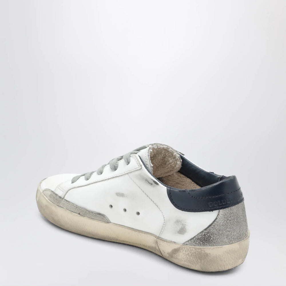 Golden Goose - Super-Star Sneakers in white/navy blue Brand Apparel & Accessories > Shoes
