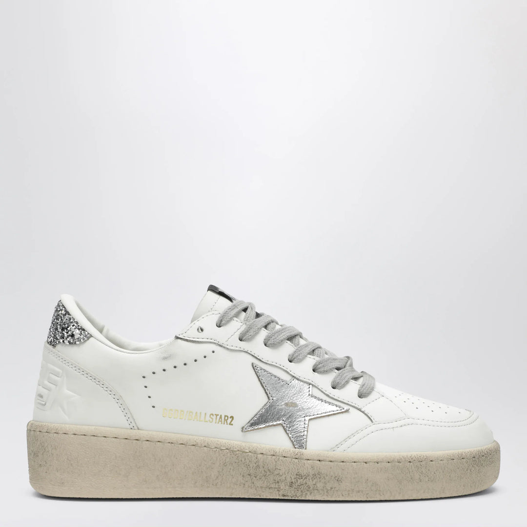 Golden Goose - White/silver/platinum glitter Ball Star sneakers Brand Apparel &amp; Accessories > Shoes