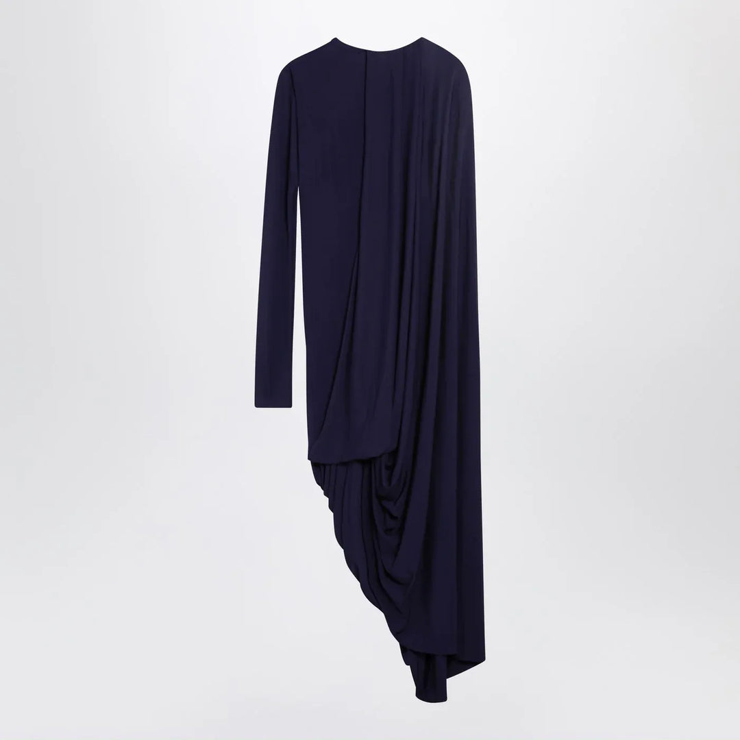 Sportmax - Dark purple draped asymmetric dress Brand Apparel &amp; Accessories