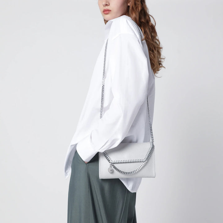 Stella McCartney - Pearl grey Falabella shoulder wallet bag Brand Apparel &amp; Accessories TU
