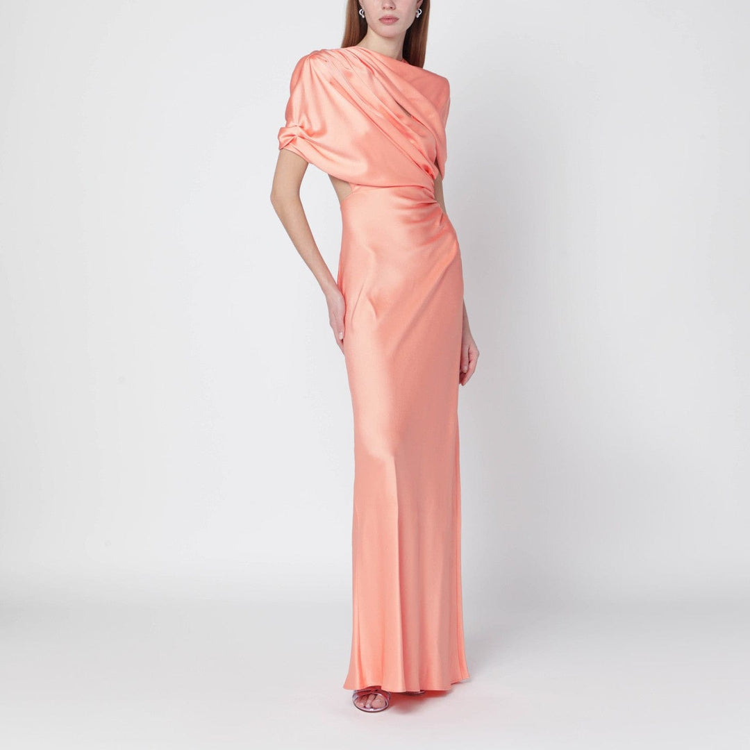 Apparel & Accessories 42  IT Stella McCartney - Pink shiny satin maxi dress Brand