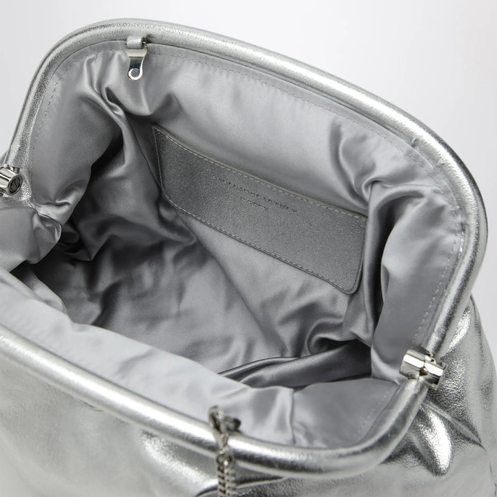 Stella McCartney - Silver metallic padded Falabella clutch Brand Apparel &amp; Accessories TU
