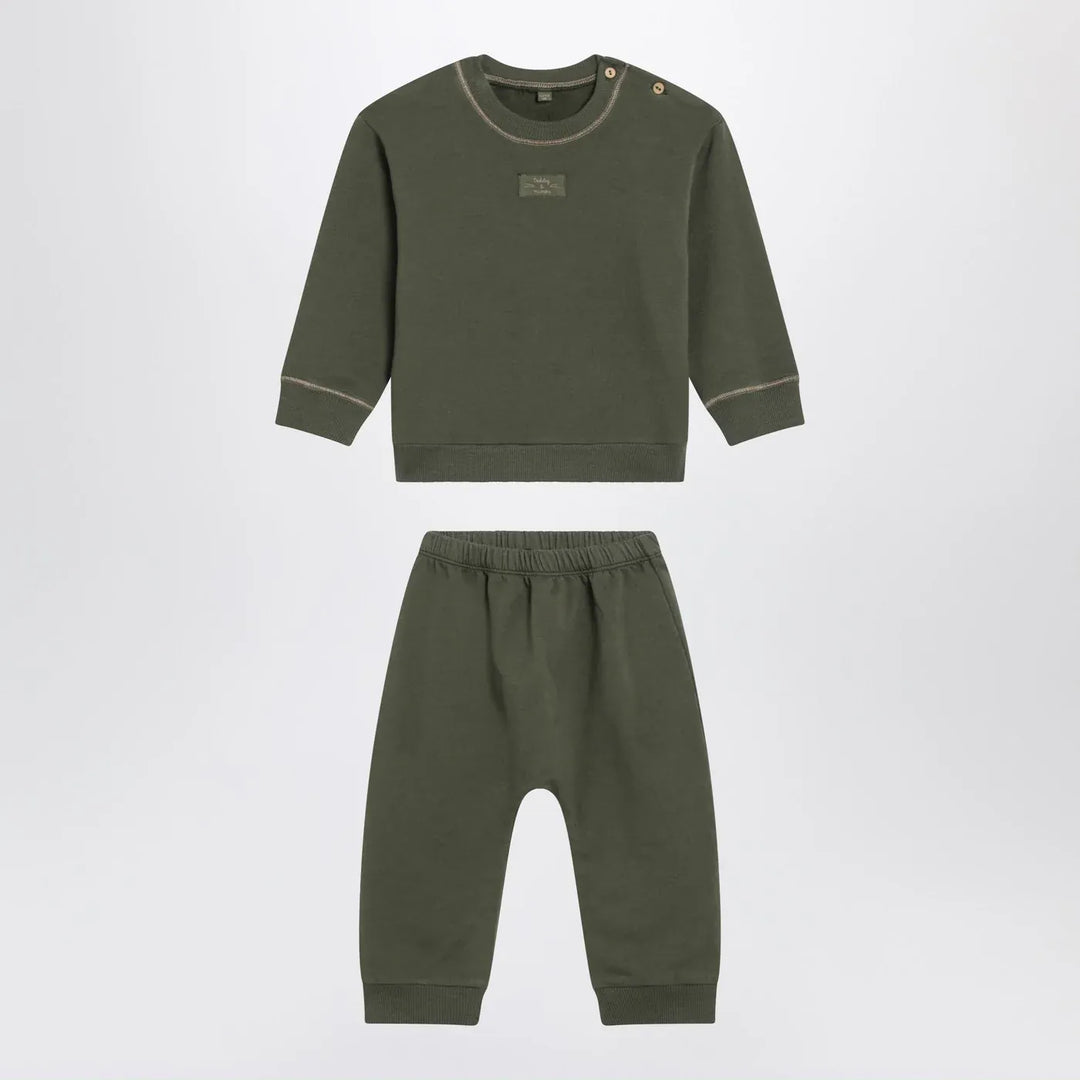 Teddy &amp; Minou - Moss green two-piece cotton suit Brand Apparel &amp; Accessories 36M