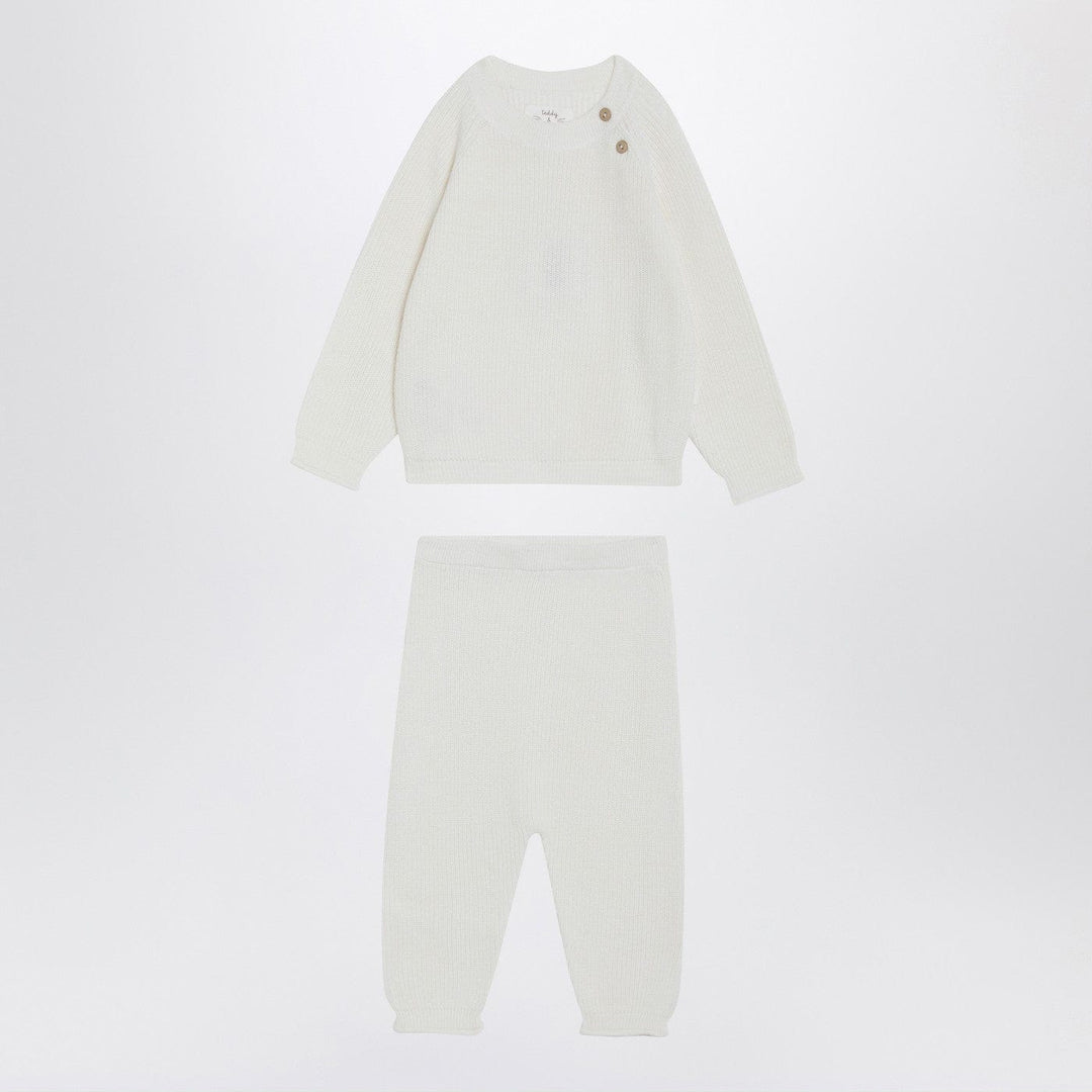 Apparel & Accessories 9/12M Teddy & Minou - Two-piece suit in milk white Brand