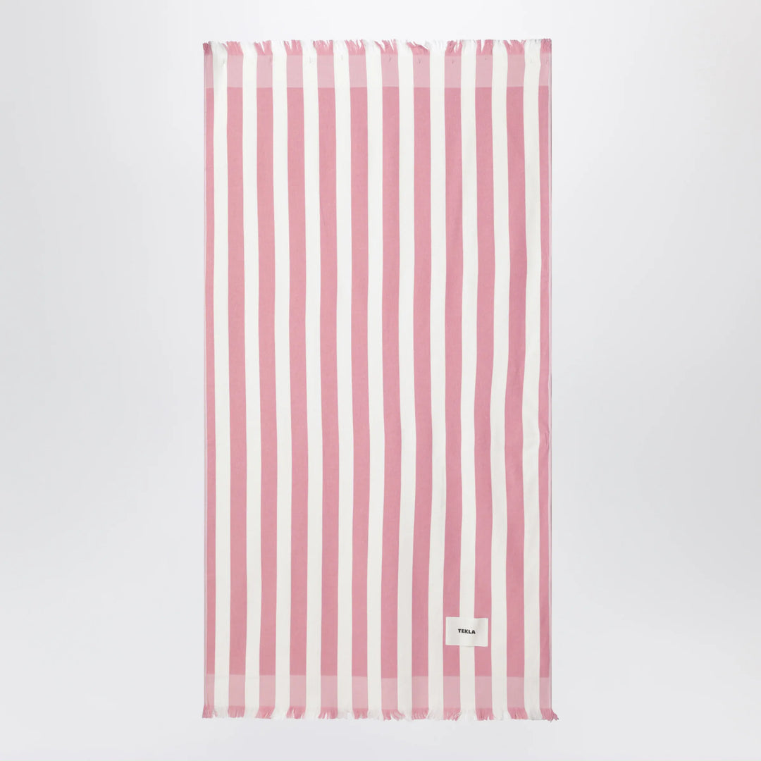 Tekla - Pink/white striped beach towel Brand Apparel & Accessories TU