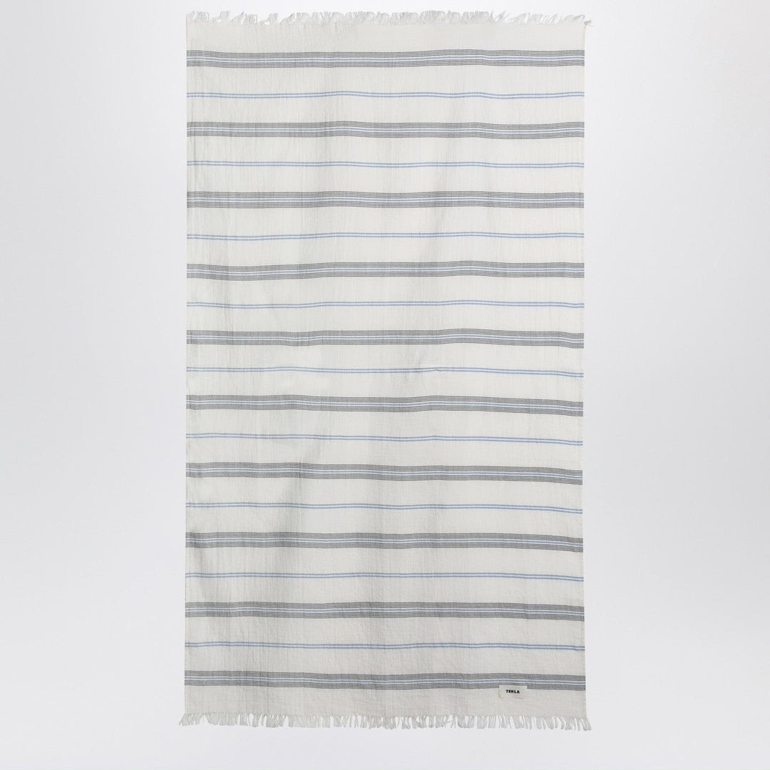 Apparel & Accessories TU Tekla - White beach towel with striped pattern Brand