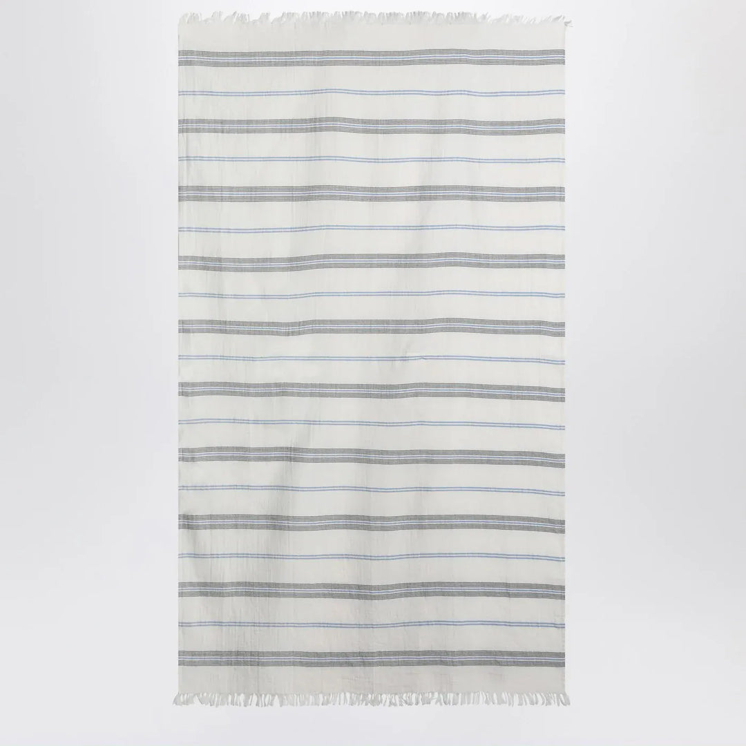 Tekla - White beach towel with striped pattern Brand Apparel &amp; Accessories TU