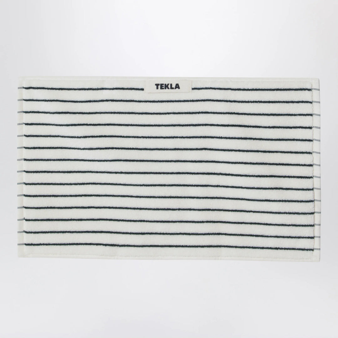Tekla - White striped guest towel 30x50 Brand Apparel & Accessories TU