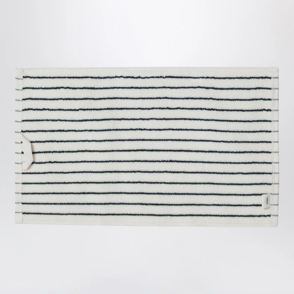 Tekla - White striped guest towel 30x50 Brand Apparel & Accessories TU