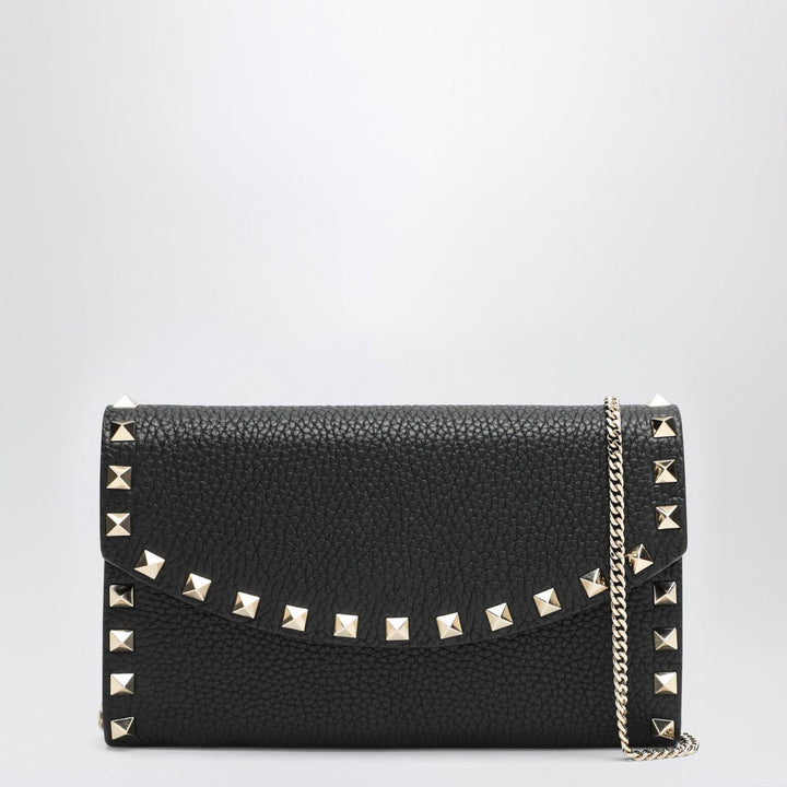 Apparel &amp; Accessories TU Valentino Garavani - Black Rockstud crossbody wallet Brand