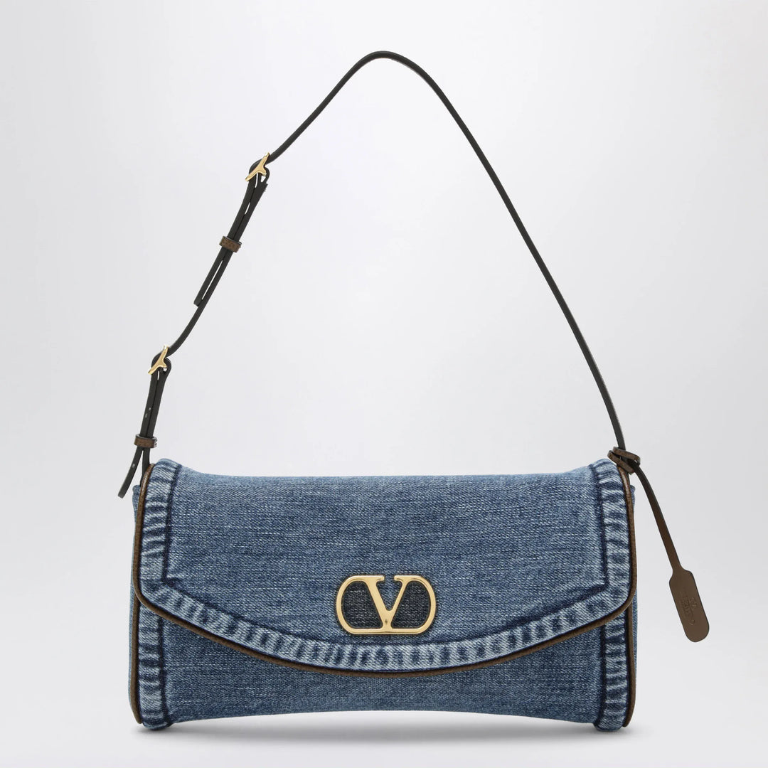Valentino Garavani - Small DeVain denim shoulder bag Brand Apparel &amp; Accessories TU