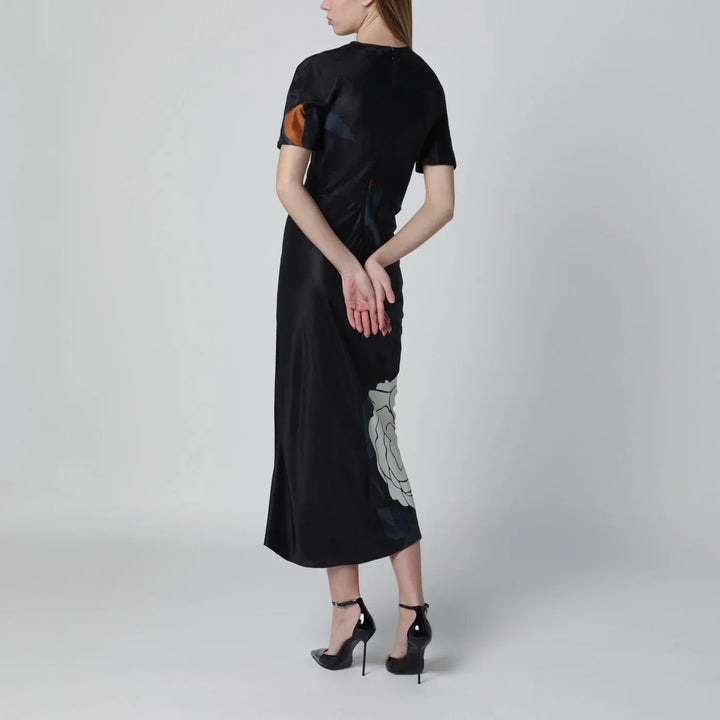 Victoria Beckham - Eve floral satin midi dress Brand Apparel &amp; Accessories 6 UK