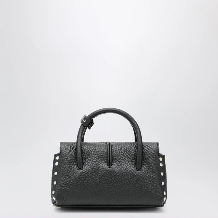 Zanellato - Dotta Baby black grained leather bag Brand Apparel &amp; Accessories U