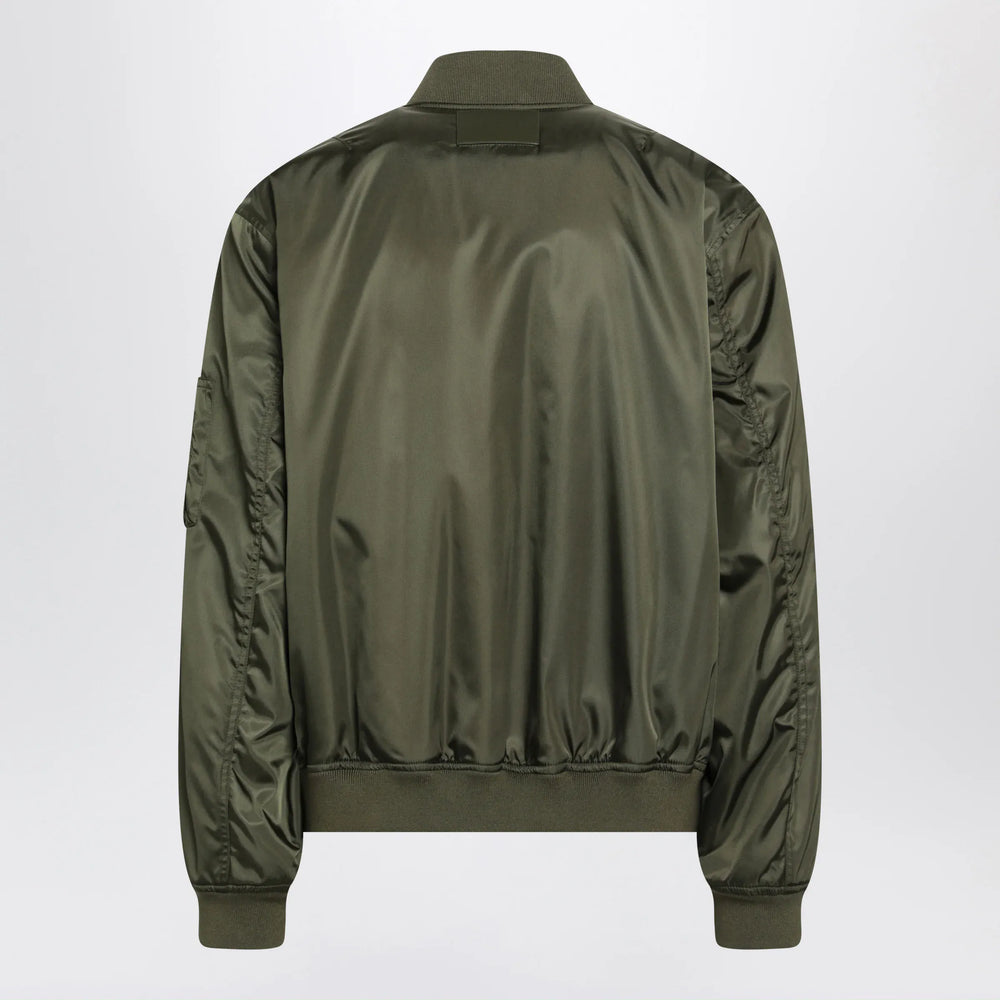 Balenciaga - Khaki green nylon zip-up jacket Brand