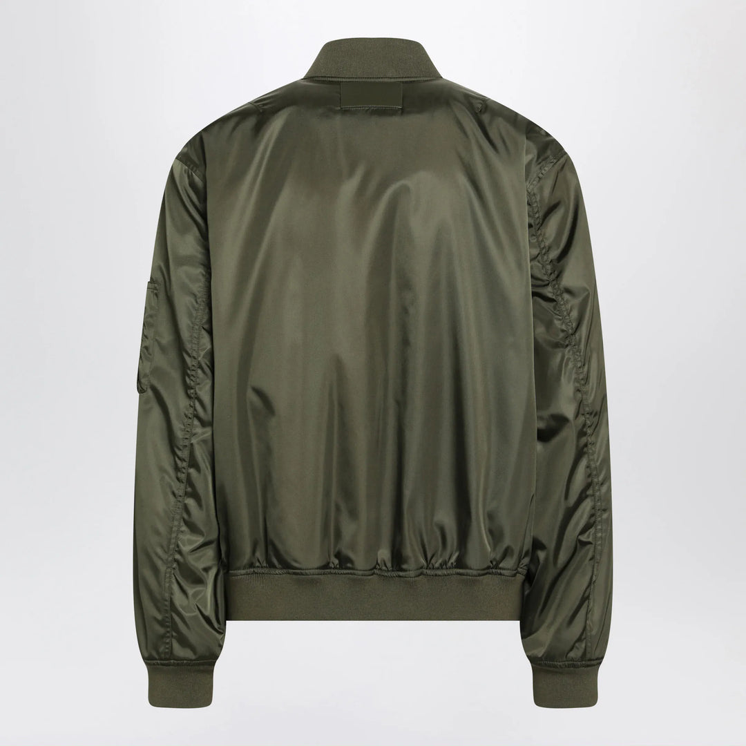 Balenciaga - Khaki green nylon zip-up jacket Brand