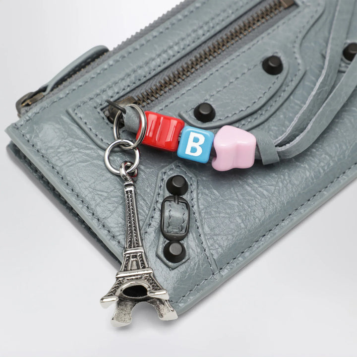 Balenciaga - Le City long coin and card holder in lambskin, blue-grey Brand U