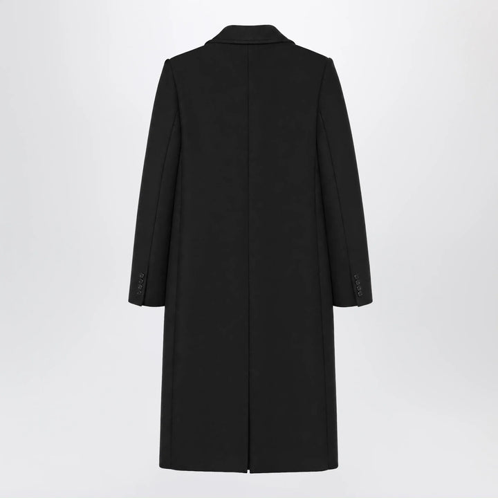 Balenciaga - Long double-face tailored coat in black cotton Brand