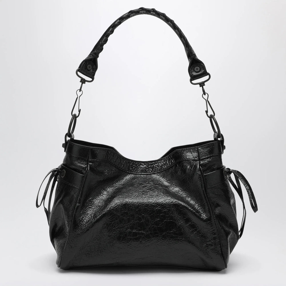 Balenciaga - Small Le City bucket bag in lambskin black Brand U