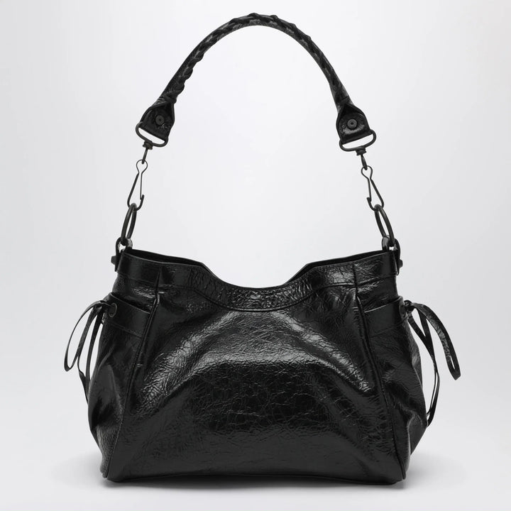 Balenciaga - Small Le City bucket bag in lambskin black Brand U
