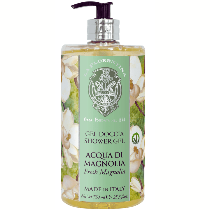 La Florentina Bath Foam &amp; Shower Gel La Florentina Magnolia Shower Gel Bottle Pump 750ml Brand
