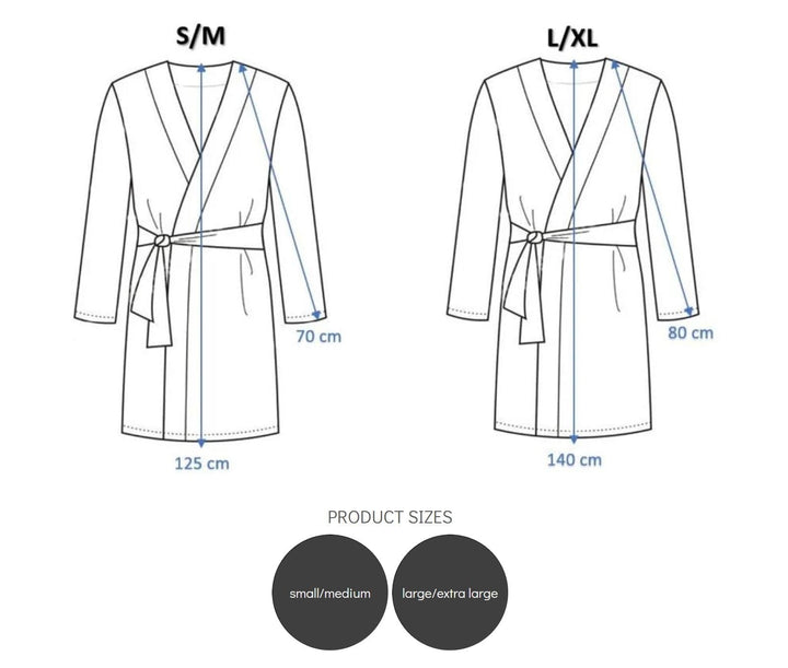 Brogo Extra Luxe Bathrobe Plush in white