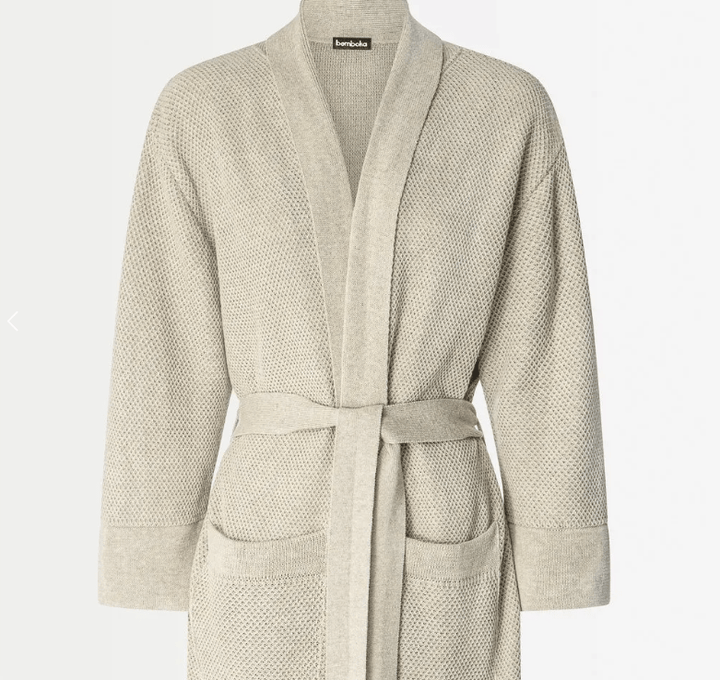 Bathrobes (S/M) H125cm / Sand Bemboka Pure Cotton Knitted Bathrobes Brand