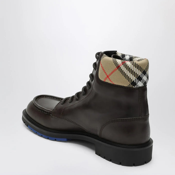 Burberry - Brown leather amphibian rogue Brand Boots