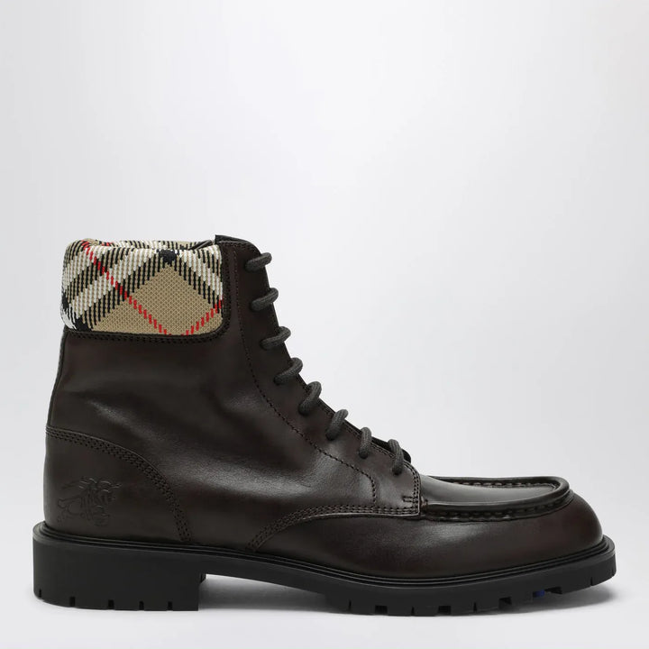 Burberry - Brown leather amphibian rogue Brand Boots 41,5 IT