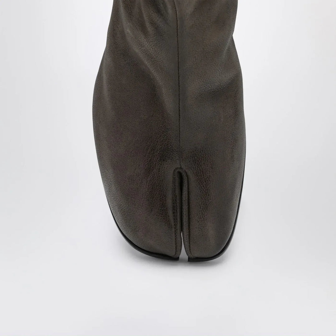 Maison Margiela - Tabi ankle boot in brown leather Brand Boots