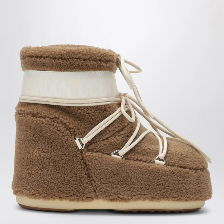 Moon Boot - Icon Low boot in camel teddy fabric Brand Boots 36/38