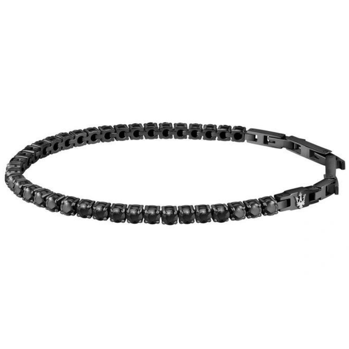 Maserati Bracelets Maserati Jewels Bracelet Black with Black Zircons Brand