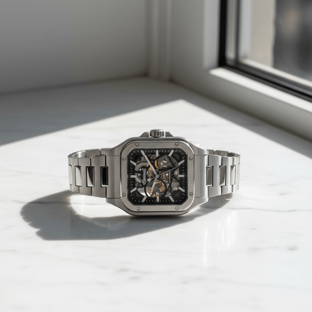 Ingersoll The Ollie 42mm Black Dial and Stainless Steel Watch Brand Chronograph Watches