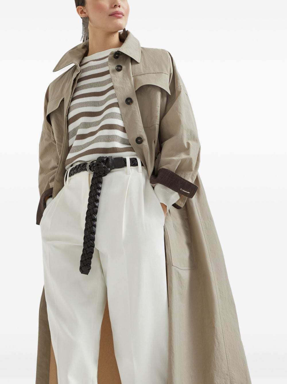Brunello Cucinelli Coats 42 Brunello Cucinelli Coats Beige Brunello Cucinelli Coats Beige Brand
